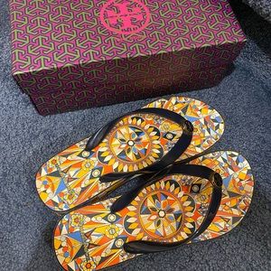 Tory Burch Wedge Flip Flop Size 7